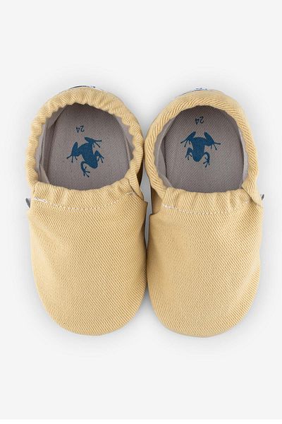 HOPFRÖG Recycled Canvas Hyper Eco Yellow Barefoot Booties (Gift Set)