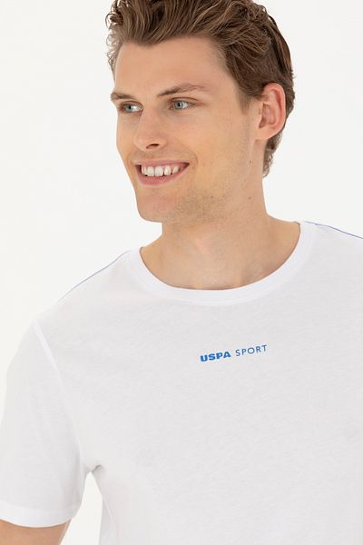 U.S. Polo Assn. Ανδρικό μπλουζάκι με λευκό λαιμόκοψη 50263259-vr013