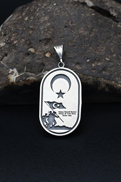 Prestige Ay Yıldızlı (TÜRK BAYRAĞI) Vatana Ihanetin Nedeni Olmaz Yazılı 925 A...