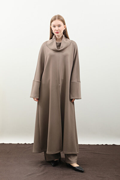 ZÜLAYS Balıkçı Yaka Tunik Takım Toprak