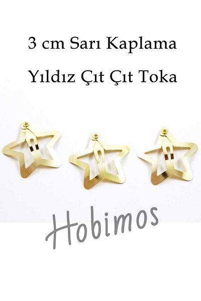 Hobimos 1000 Τεμάχια 3 cm Star Studs - Εγχώριας Παραγωγής, 1η Επικάλυψη κατηγορίας, χωρίς μαύρωμα