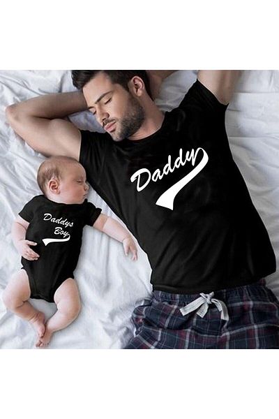 Tshirthane Μπλουζάκι Daddy Daddys Boy Girl για πατέρα και γιο - Τιμή για ένα μόνο αντικείμενο, Προσθέστε στο καλάθι για να κάνετε συνδυασμό 2 τμχ