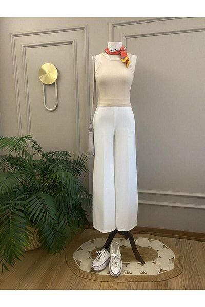 Moda Zeyn Γυναικεία μπλούζα Crop με φαρδιές τιράντες