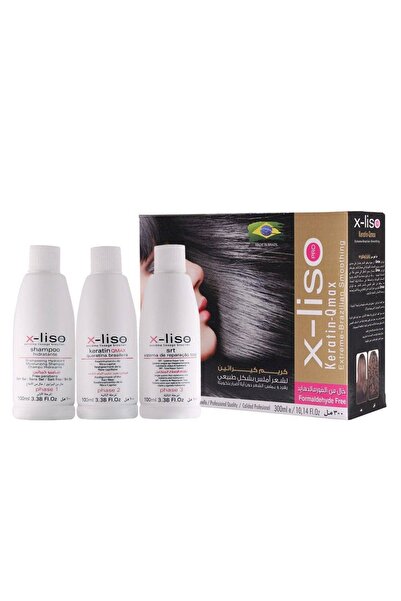 X-Liso مجموعة كيراتين كيوماكس - 3 × 100 مل