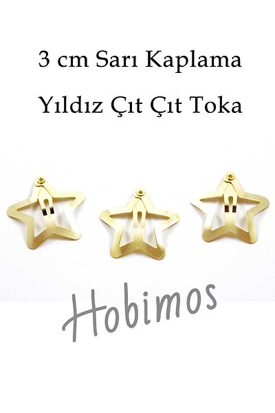 Hobimos 1000 Τεμάχια 3 cm Star Studs - Εγχώριας Παραγωγής, 1η Επικάλυψη κατηγορίας, χωρίς μαύρωμα