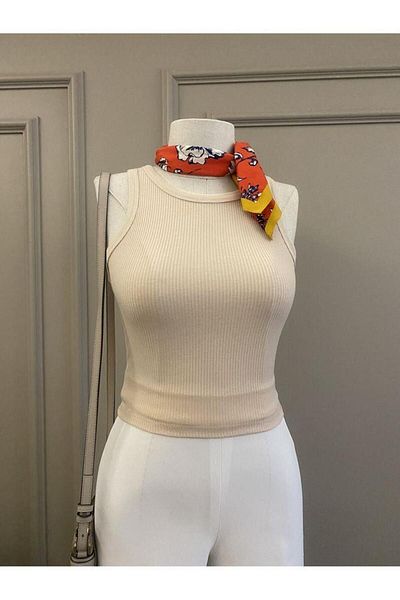 Moda Zeyn Γυναικεία μπλούζα Crop με φαρδιές τιράντες