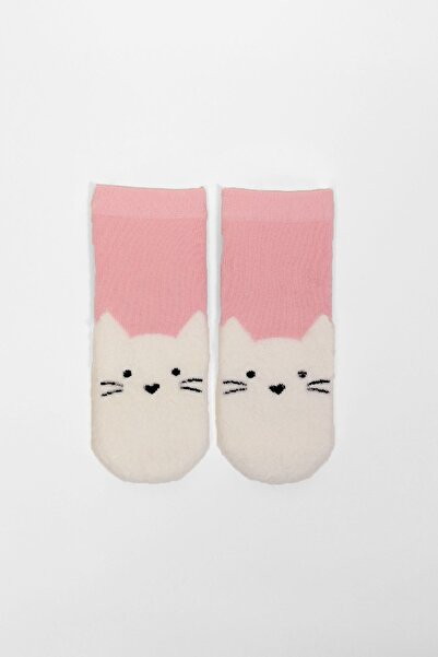 Katia&Bony Cat Patterned Baby Socks Pink