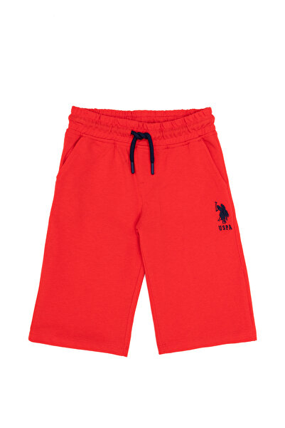 U.S. Polo Assn. Çocuk Kırmızı Örme Şort 50263255-VR030