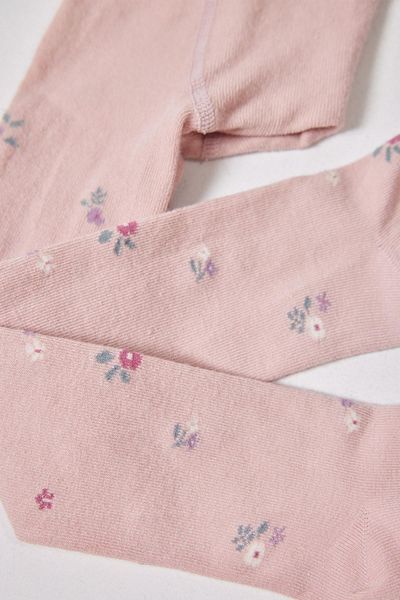 Katia&Bony Babystrumpfhose aus Baumwolle mit Blumenmuster in Rosa