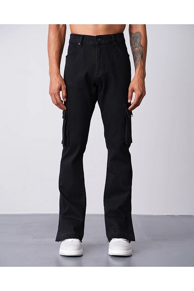 İkao Regular Fit Flare Cargo Jeans