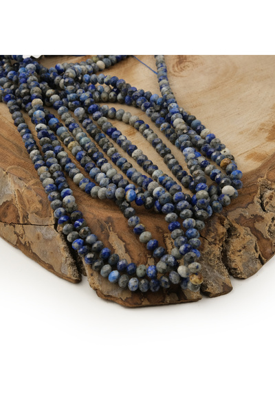 Prestij Boncuk Piatra Lapis de 5 mm - Secvență naturală cu fațete ovale