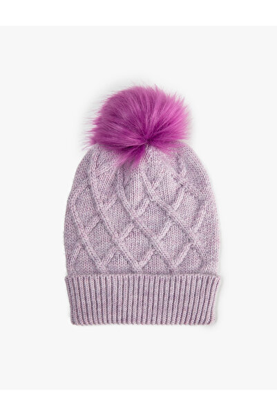 Koton Πλεκτός μπερέ πομπομ