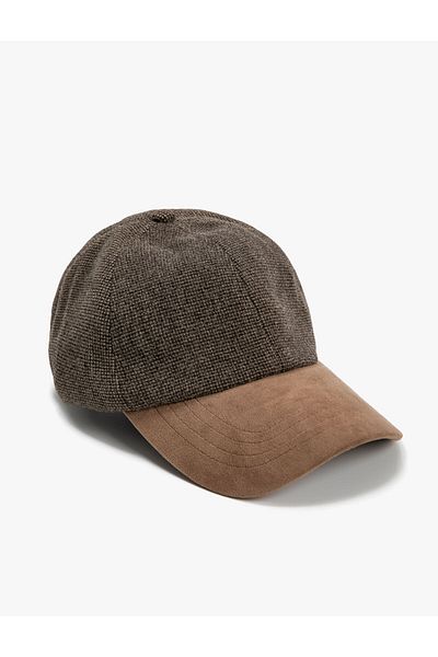 Koton Καπέλο καπέλο δύο χρωμάτων Suede Look