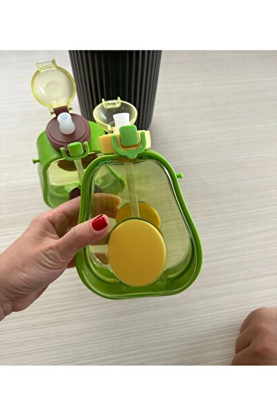 MİMOZA PARK 600ml Water Bottle - Cute Avocado String and Hangable Water Bottle