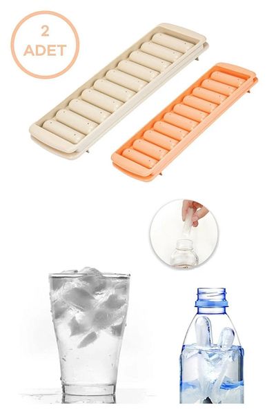 Bayev 2-Piece Special Design 10-Chamber Hard Plastic Stick Ice Mold Stick Ice - Ice Mold