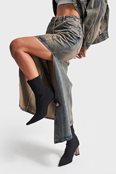 its basic Жіноча джинсова спідниця T.Jeans колір максі довжина спеціальний дизайн джинсова спідниця