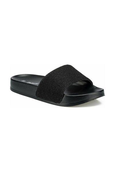 Polaris 400263   Orthopedic Black Daily Slippers Sandals