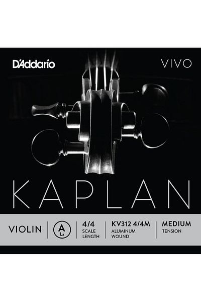 Daddario Kv312 Violin Single String, Kaplan Vivo, Scale Length 4/4, A-(L - Kaplan Vivo Violin 4/4