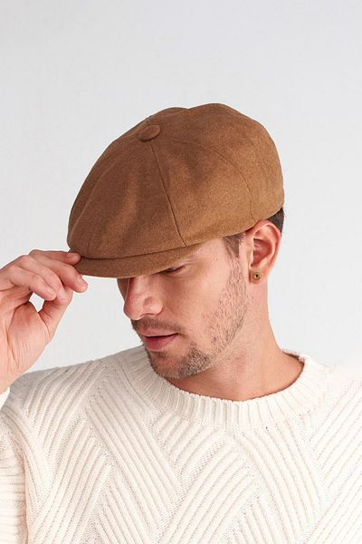 Külah Hat Winter Camel Wool Sports Men's Cap