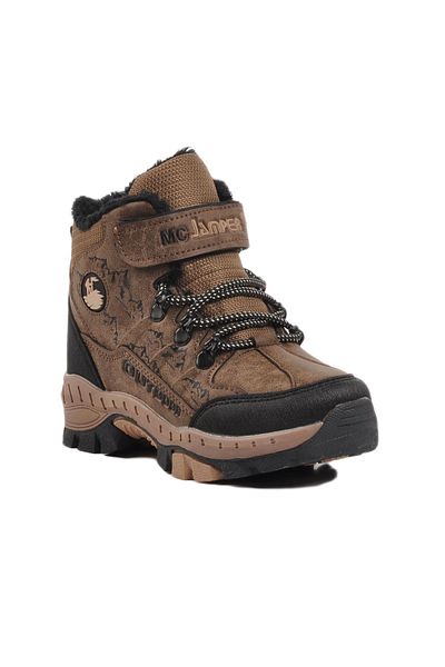 AYAKMOD Παιδικές γούνινες μπότες 2040-F Black-Mink