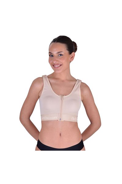 ORTHOSUN Post-Surgery Seamless Post-OP Bra with Zipper - Breast Enlargement and Reduction