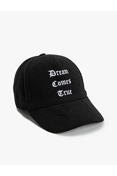 Koton Cap Hat Slogan Embroidered