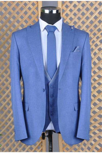 BAGGI Men's Slim Fit Vest Suit - Relaxed Fit