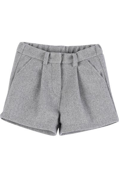 İdilbaby&Mamino İdilbaby&Mamino Female Child Gray Cashew Shorts