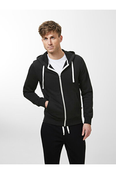 Produkt By Styli Basic Hooded Sweatshirt with Full Zip