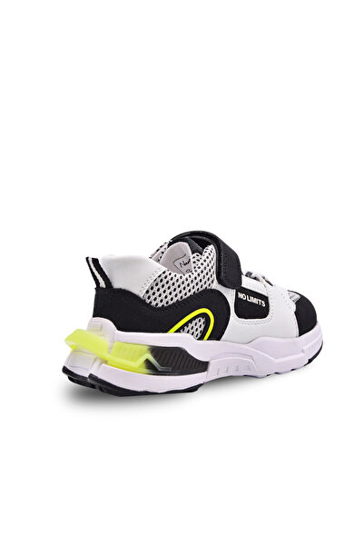 kids A more Unden Tek Cırtlı Lastikli File Detaylı Erkek Çocuk Spor Ayakkabı Siyah