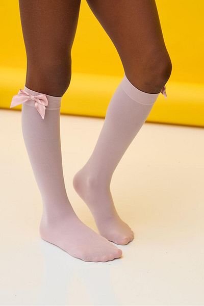 Katia&Bony Șosete roz pentru fete până la genunchi - cu accesorii