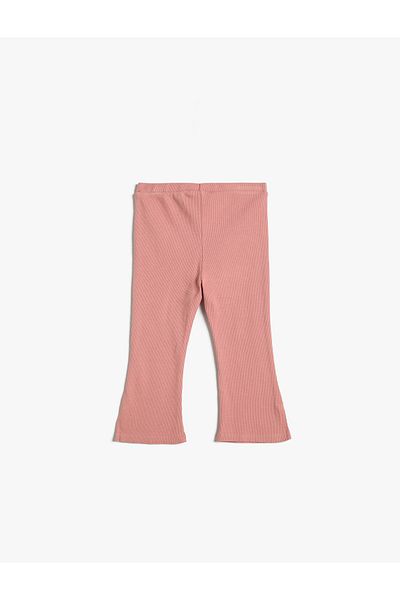 Koton Basic Flare Leg Καλσόν Κοτλέ Βαμβακερό