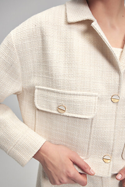 adL Pocketed Short Jacquard Jacket