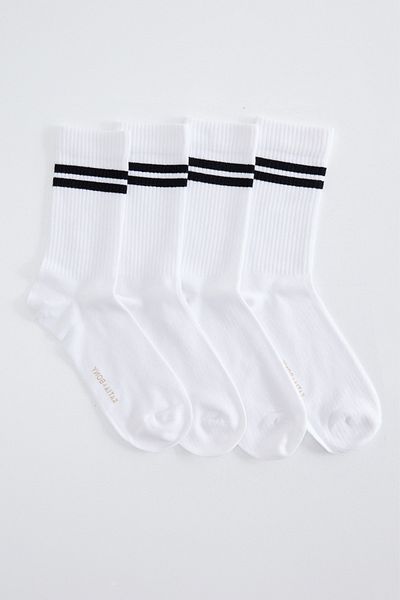 Katia&Bony Pack of 4 Striped Socks White