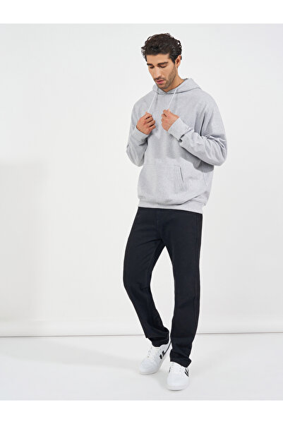 Styli Relaxed Fit Fleece Hoodie with Kangaroo Pocket
