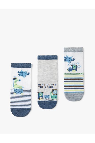 Koton Set 3 Ciorapi Bumbac Multicolor
