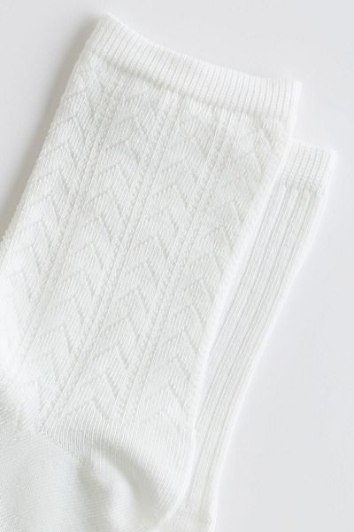 BONY SOCKS Детски бели чорапи до глезена - 2 броя