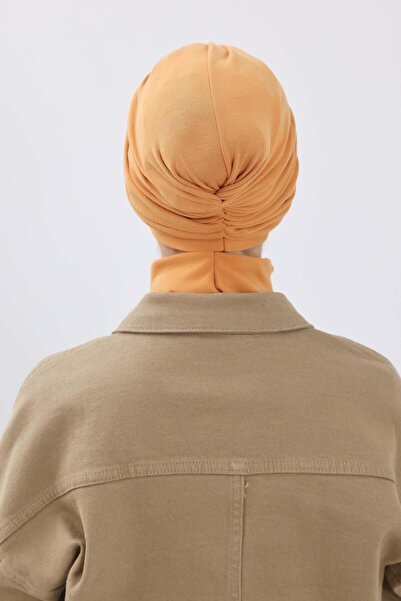 Aisha's Design Winter Hijab Bonnet,B-9Rb,Orange