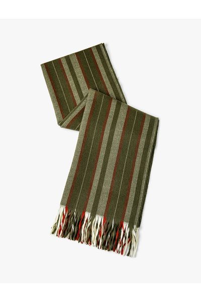 Koton Multicolored Scarf with Soft Tassels
