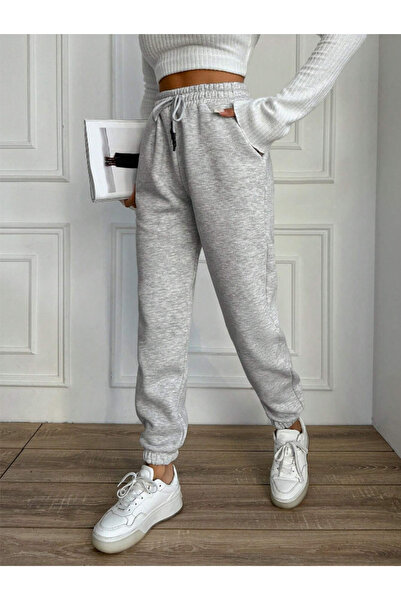 yx yustex sport Γκρι φαρδιά φόρμα jogger