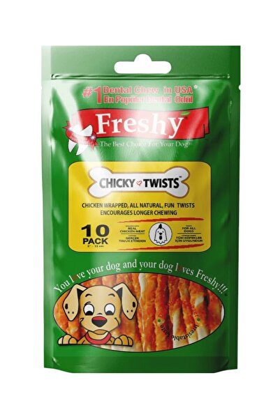 Freshy Freshy Tavuklu Twist Köpek Çiğneme Çubuk X 3 Adet