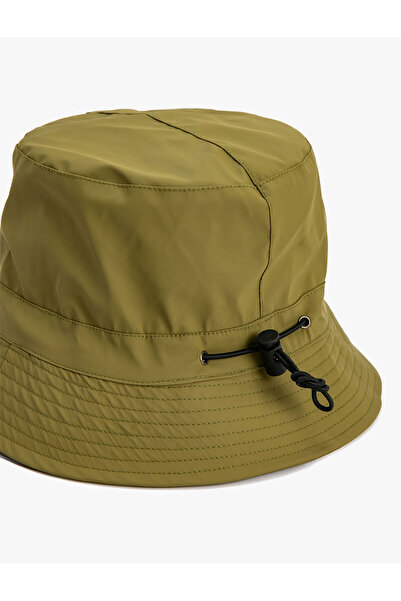 Koton Bucket Hat with Double Sided Stopper Rubber Detail