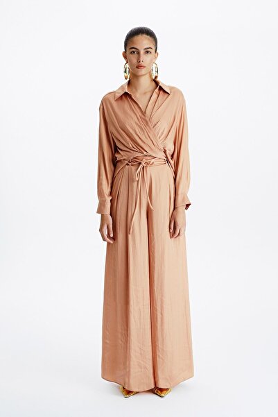 rue Kruvaze Somon Saten Gömlek