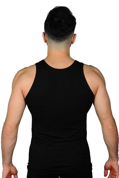 KEYAL Tutku Elit Men's Black Modal Elastane Undershirt 6-Pack