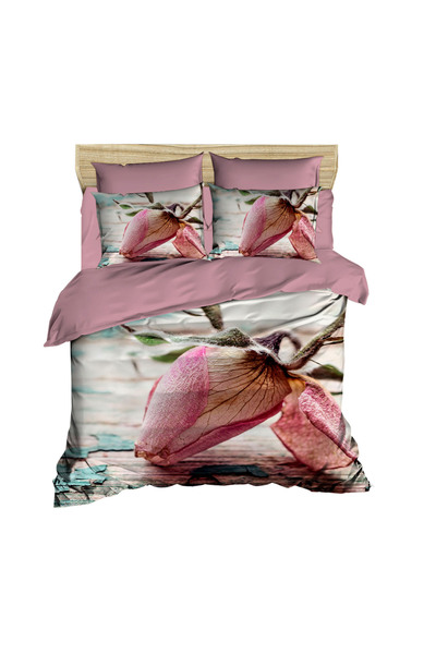 Fabeteks Withered Rose 3D Digital Double Duvet Cover Set