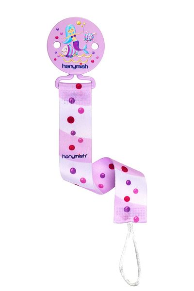 Hanymish Fabric Pacifier Strap Purple