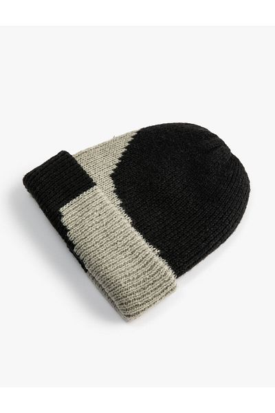 Koton Knitwear Beret Color Blocked