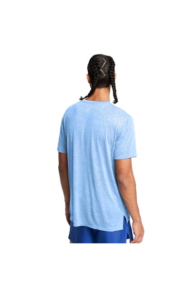 Under Armour Launch Camo Erkek Mavi Koşu T-Shirt 1386681-465