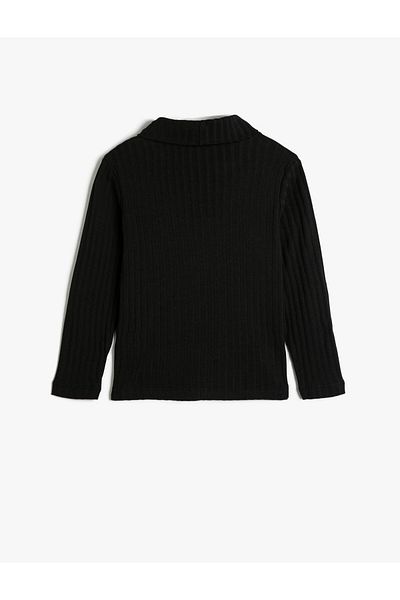 Koton Basic Turtleneck T-Shirt Long Sleeve Ribbed