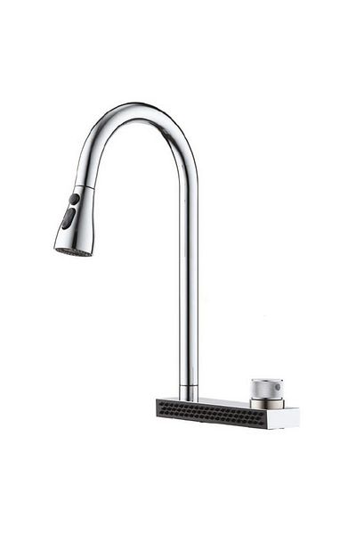 Penta Chrome Colored Spiral Selale Sink Faucet